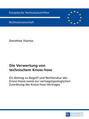 cover image of Die Verwertung von technischem Know-how